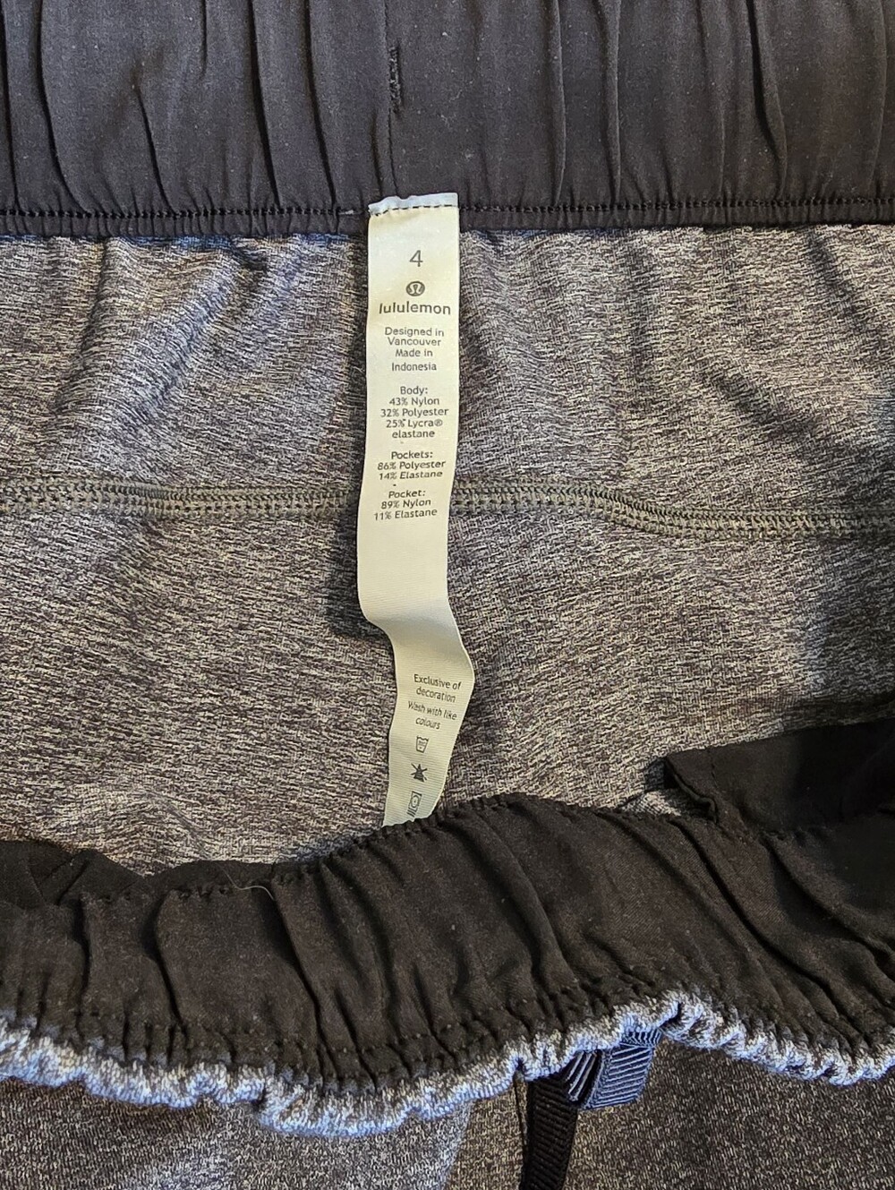 ♡ Lululemon On The Fly Grey Pants Luxtreme Sz 4 EUC - Picture 6 of 6